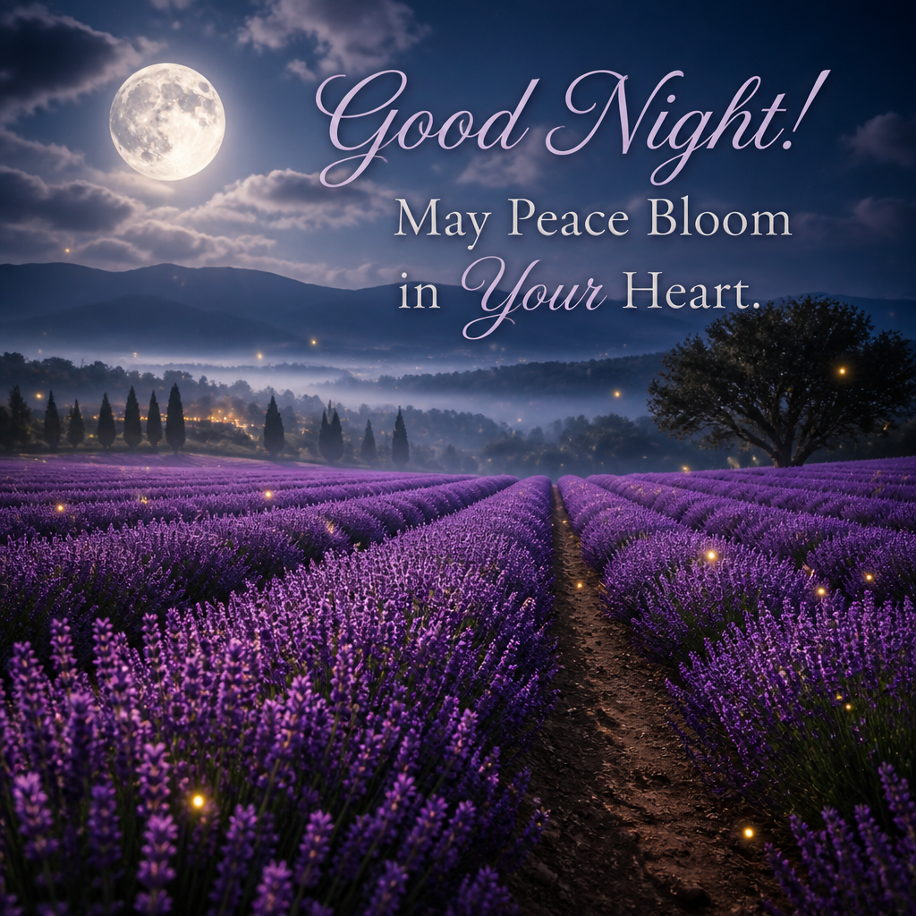 Good Night! May Peace Bloom in Your Heart