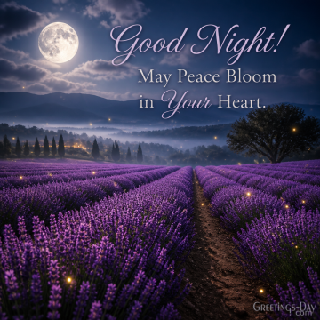 Good Night! May Peace Bloom in Your Heart
