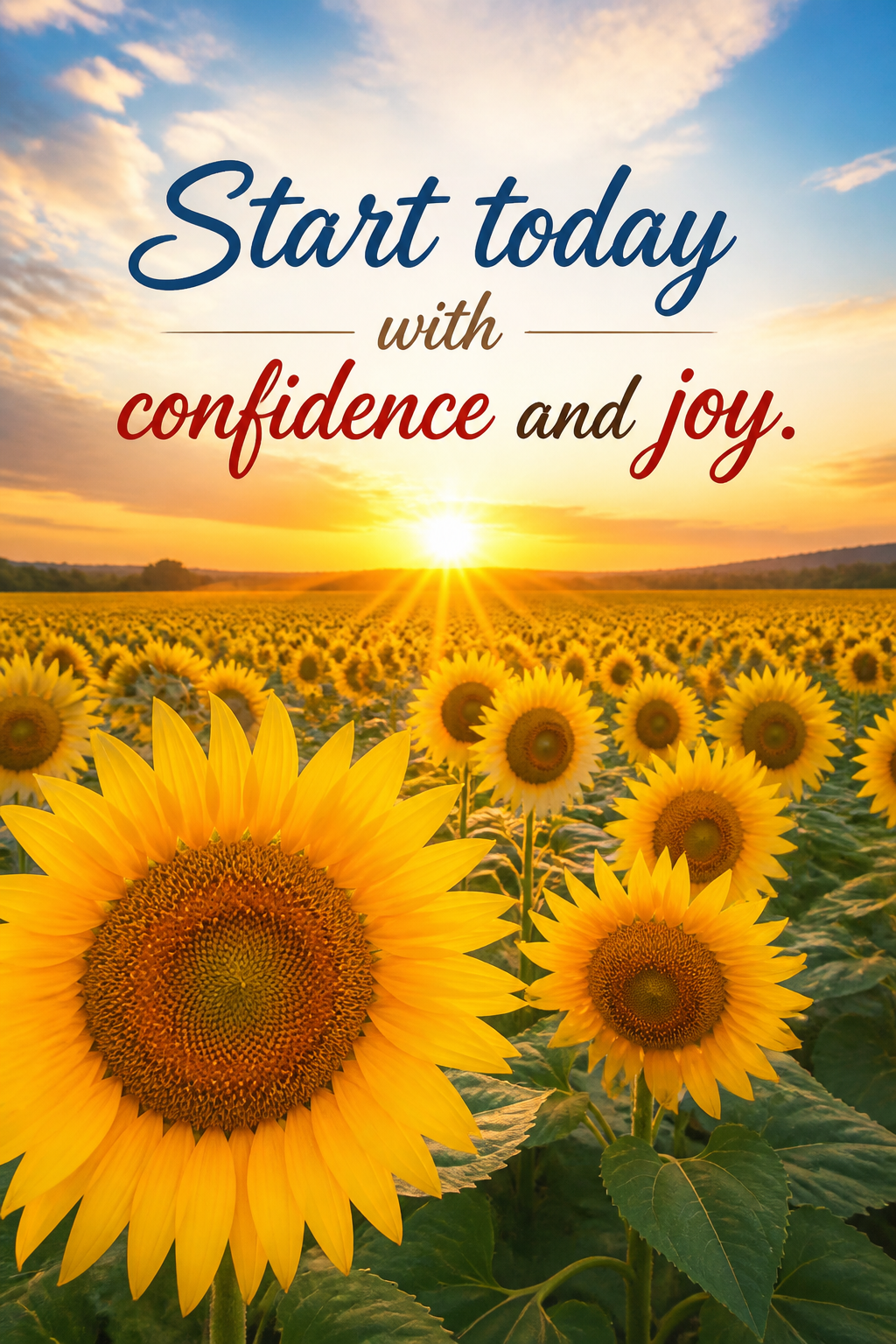 Start Today with Confidence and Joy