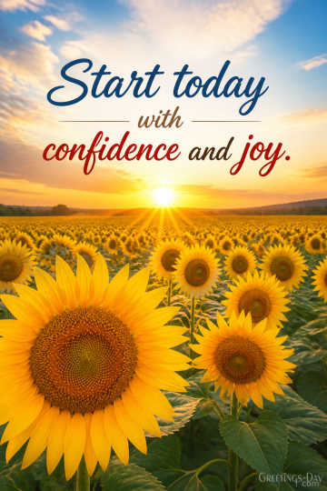 Start Today with Confidence and Joy