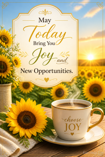 May Today Bring You Joy and New Opportunities