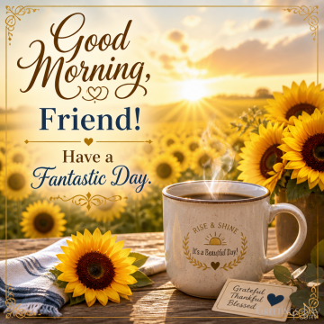 Good Morning, Friend! Have a Fantastic Day