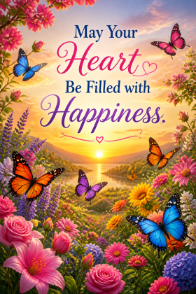 May Your Heart Be Filled with Happiness