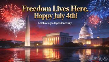 Freedom Lives Here. Happy July 4th!