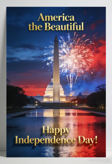 America the Beautiful. Happy Independence Day!