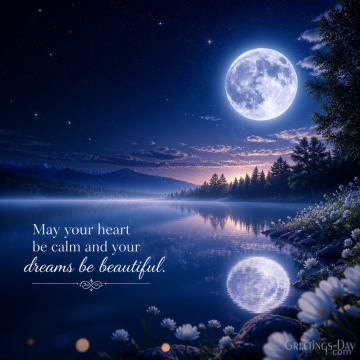 Sleep Well Quote – Peace Begins with a Grateful Heart