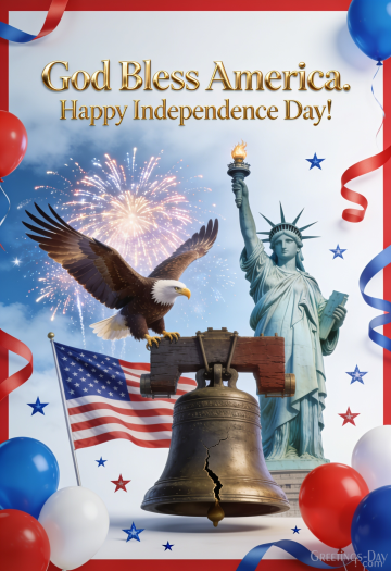 God Bless America. Happy Independence Day!