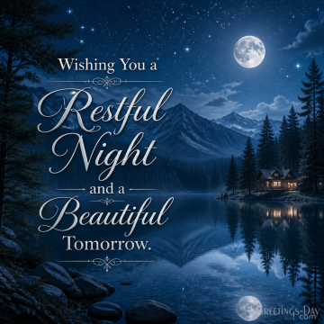 Wishing You a Restful Night and a Beautiful Tomorrow