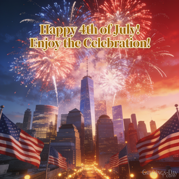 Happy 4th of July! Enjoy the Celebration!
