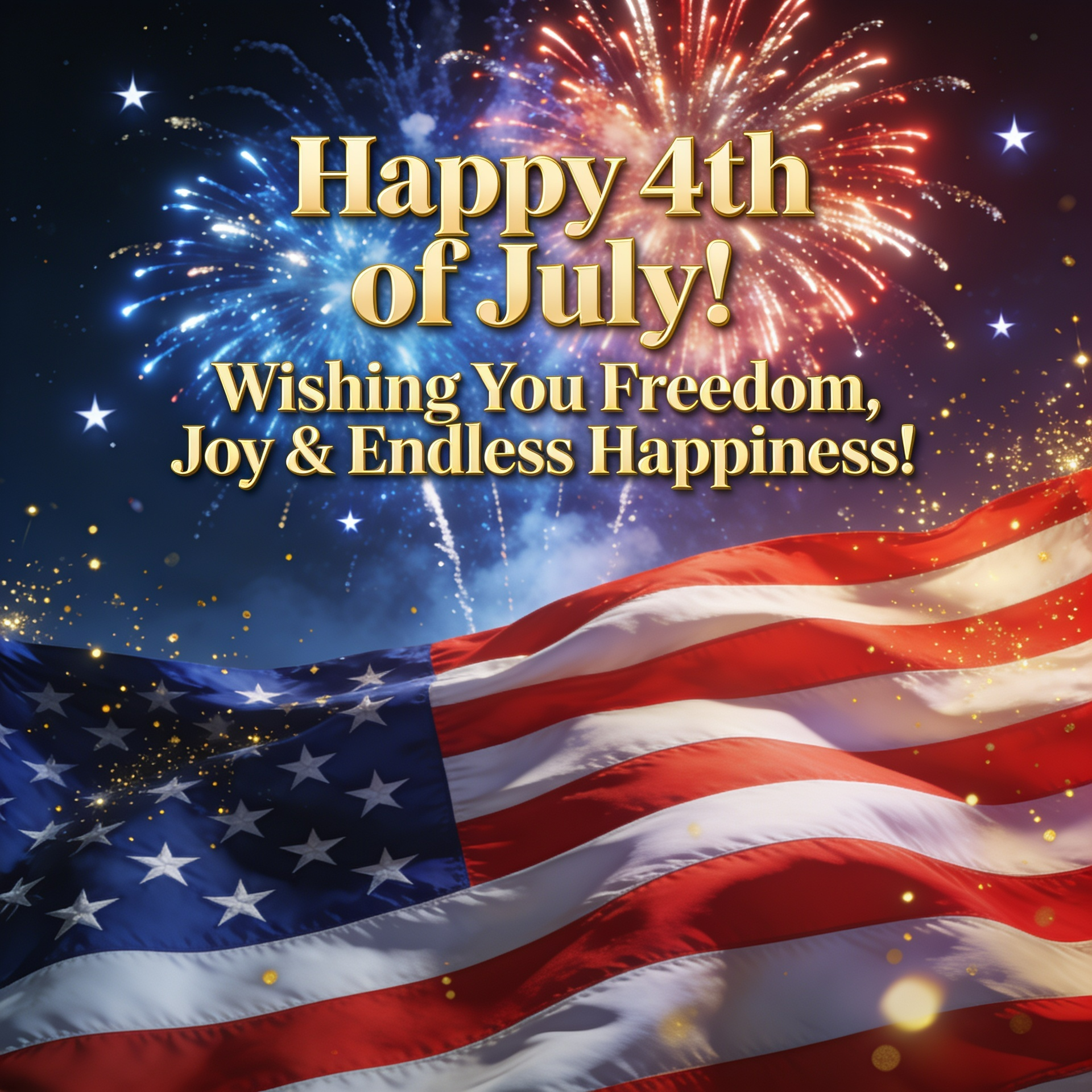 Happy 4th of July! Wishing You Freedom, Joy & Endless Happiness!