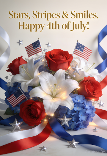 Stars, Stripes & Smiles. Happy 4th of July!