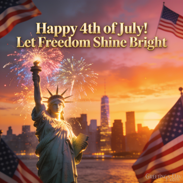 Happy 4th of July! Let Freedom Shine Bright