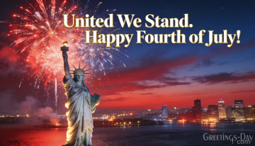 United We Stand. Happy Fourth of July!