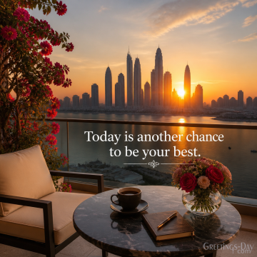 Today Is Another Chance to Be Your Best