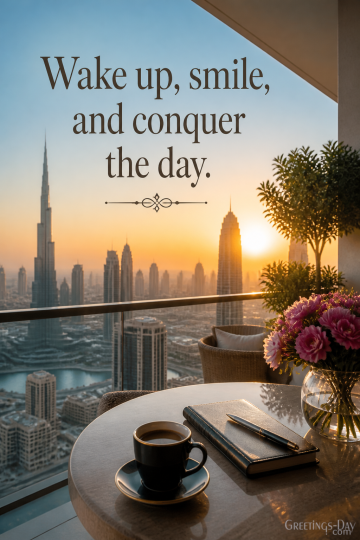 Wake Up, Smile, and Conquer the Day