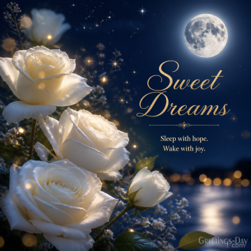 Beautiful Good Night Quote – Kind Thoughts Make Beautiful Dreams