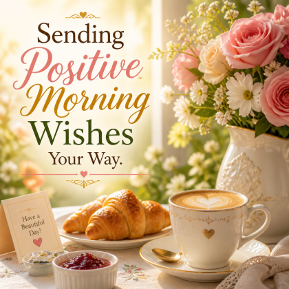 Sending Positive Morning Wishes Your Way