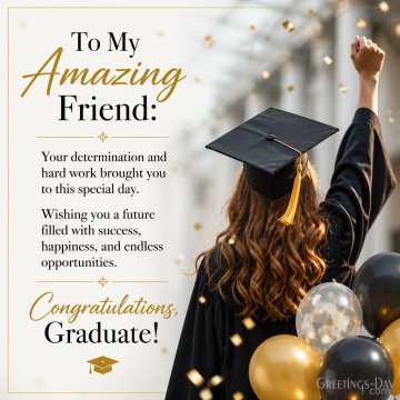 Congratulations on Your Amazing Achievement, Friend