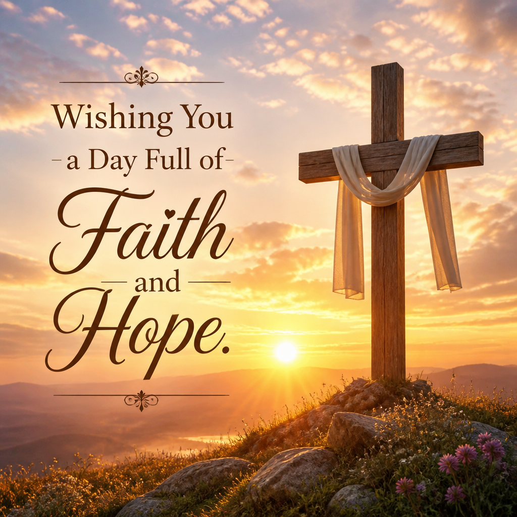 Wishing You a Day Full of Faith and Hope