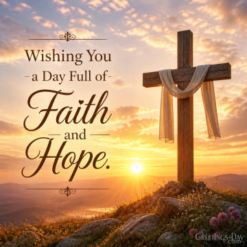 Wishing You a Day Full of Faith and Hope