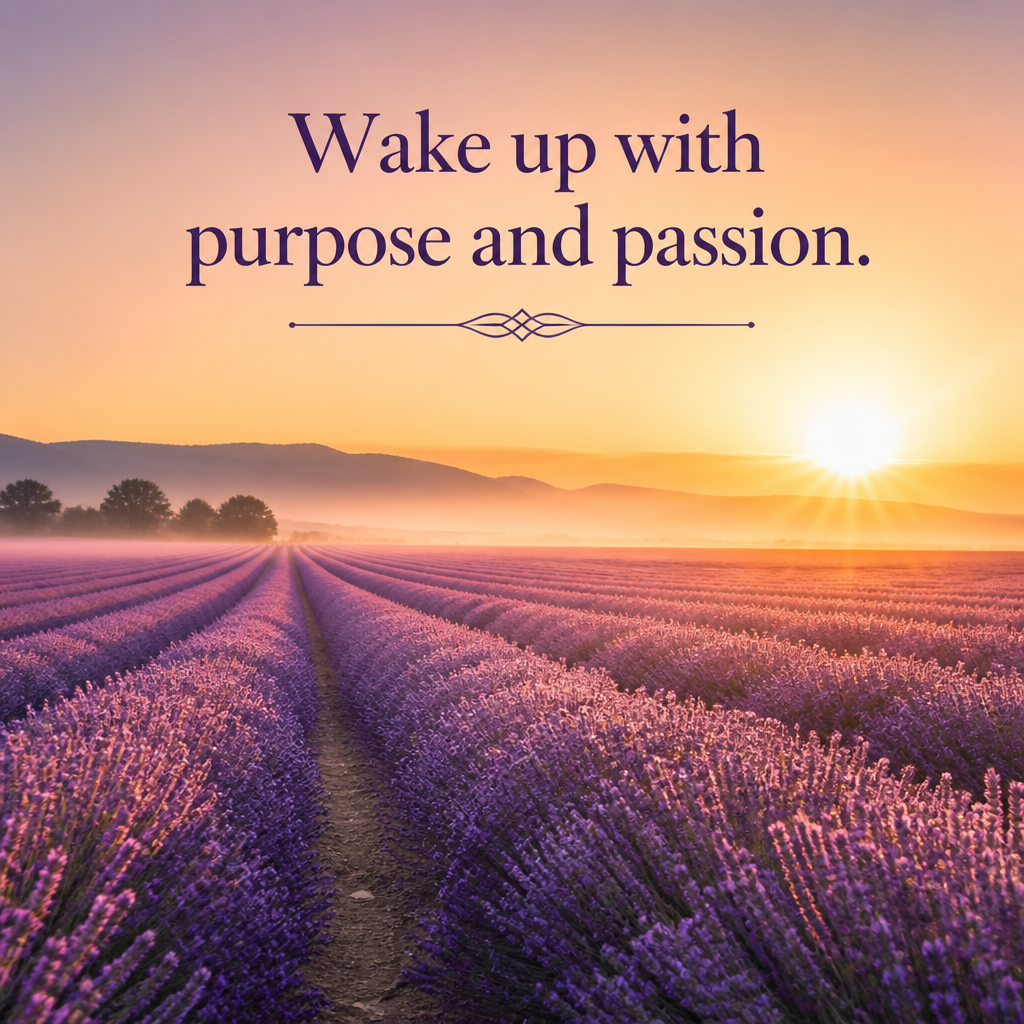 Wake Up with Purpose and Passion