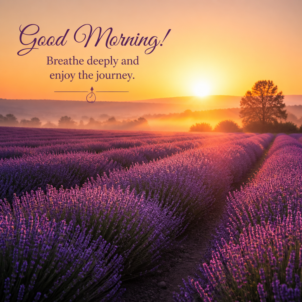 Good Morning! Breathe Deeply and Enjoy the Journey