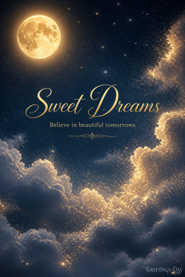 Good Night Quote – Dreams Are the Stars of Tomorrow