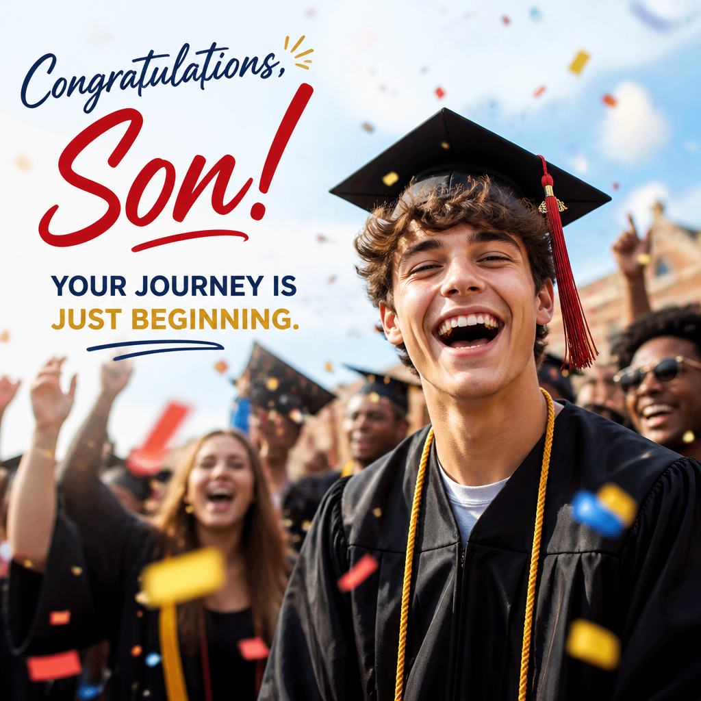 High School Graduation Wishes for Son