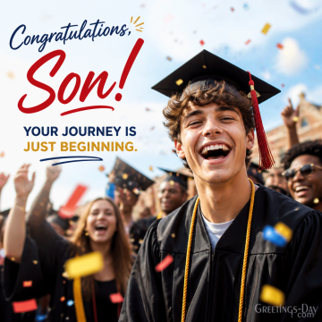High School Graduation Wishes for Son