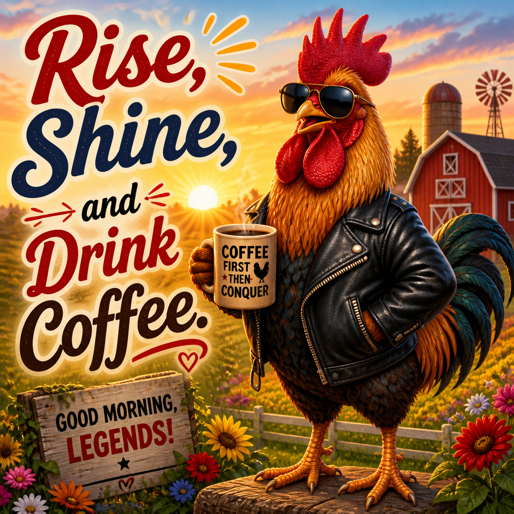 Rise, Shine, and Drink Coffee