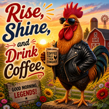 Rise, Shine, and Drink Coffee