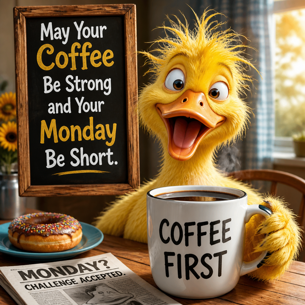 May Your Coffee Be Strong and Your Monday Be Short