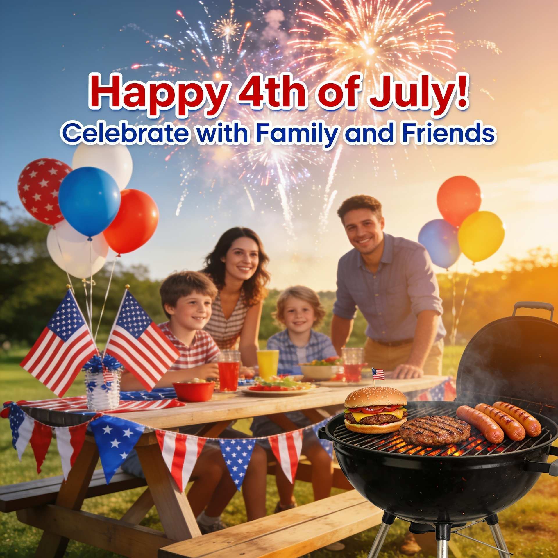 Happy 4th of July! Celebrate with Family and Friends