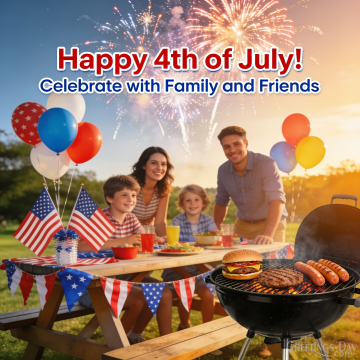 Happy 4th of July! Celebrate with Family and Friends