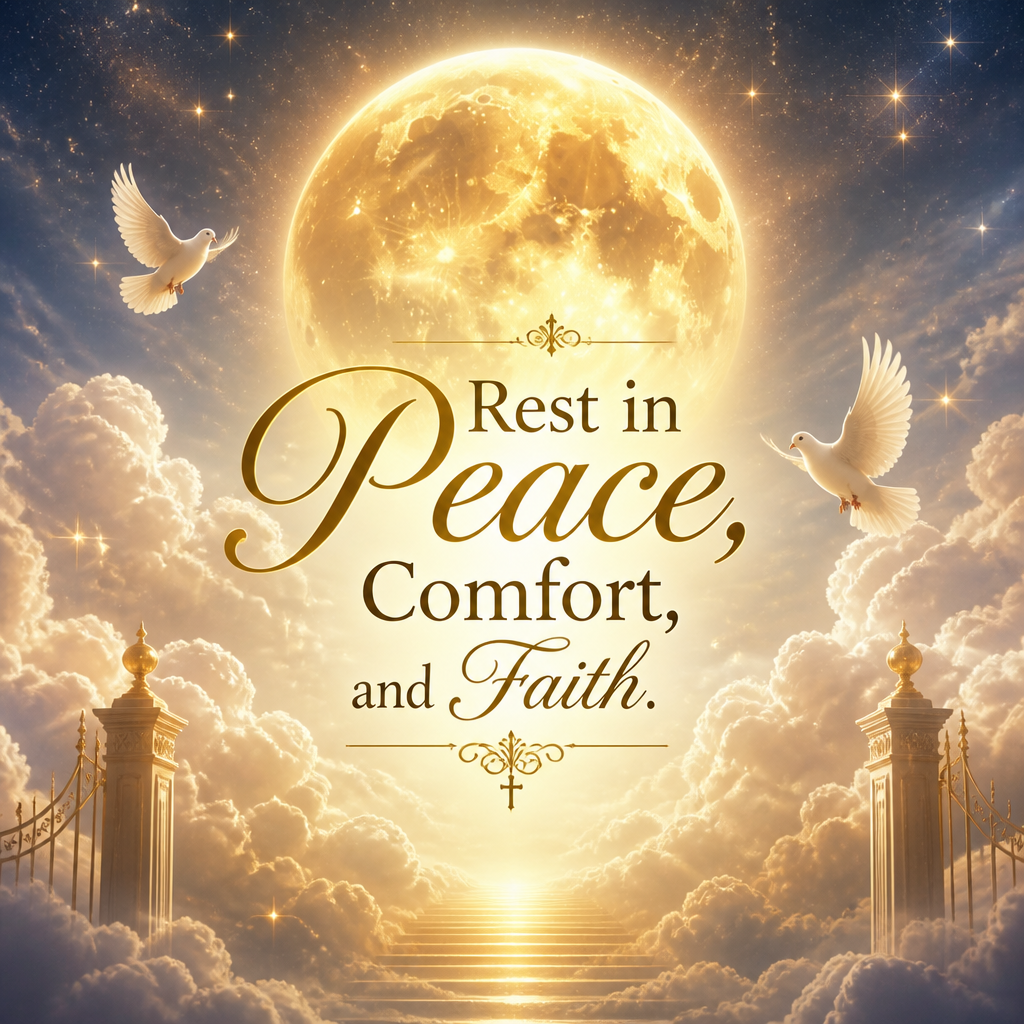 Rest in Peace, Comfort, and Faith