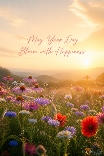 May Your Day Bloom with Happiness
