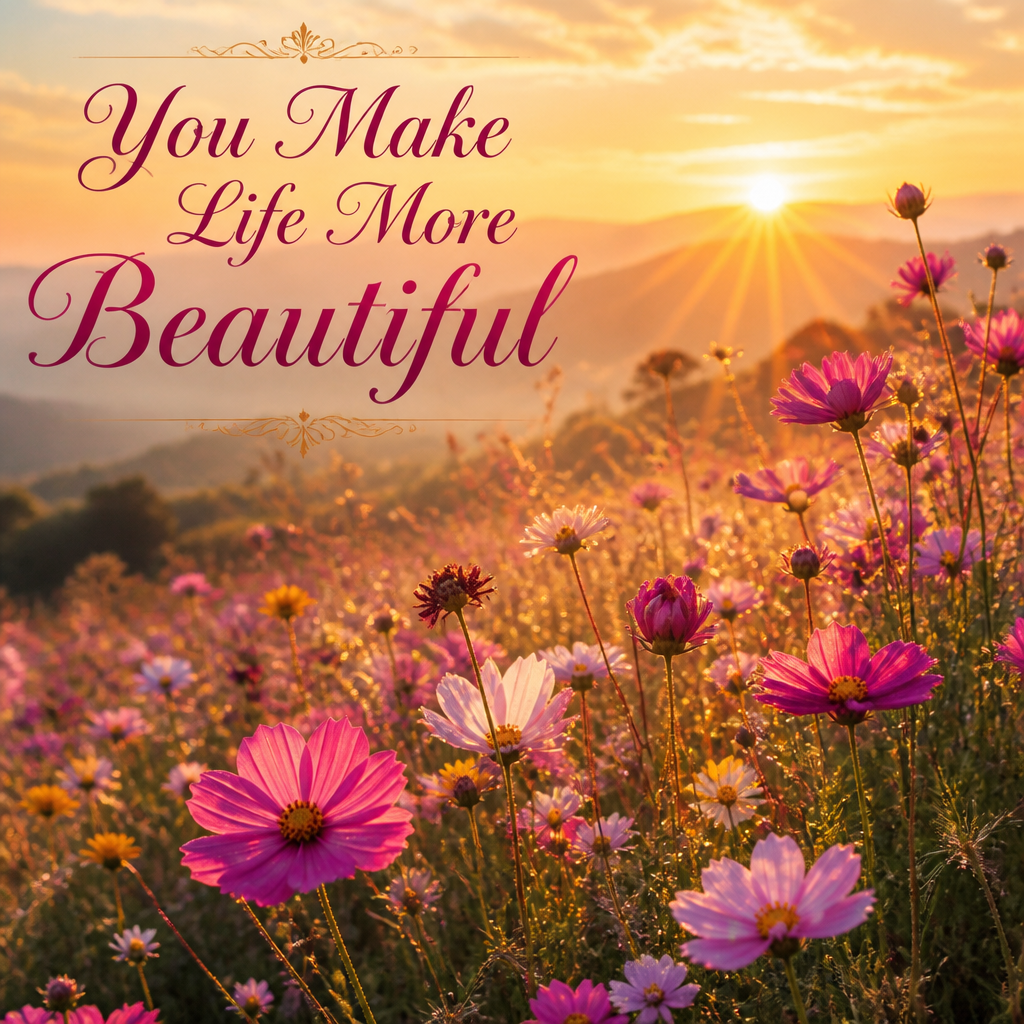You Make Life More Beautiful