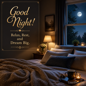 Good Night! Relax, Rest, and Dream Big