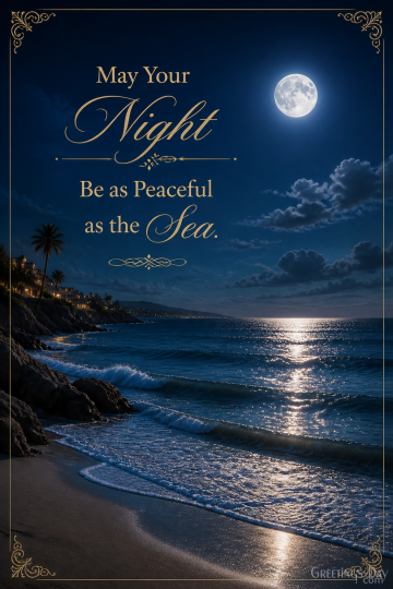 May Your Night Be as Peaceful as the Sea