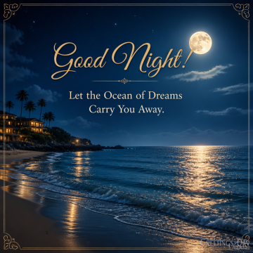 Good Night! Let the Ocean of Dreams Carry You Away