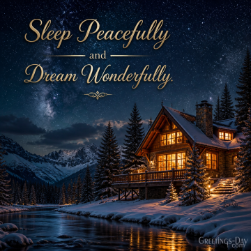 Sleep Peacefully and Dream Wonderfully