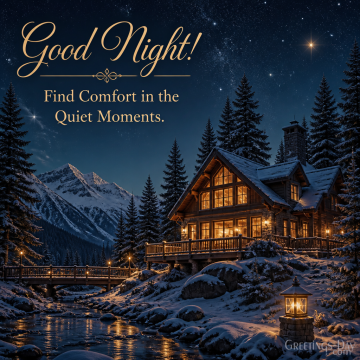 Good Night! Find Comfort in the Quiet Moments