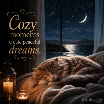 Good Night Quote – Peace Always Begins with a Quiet Night