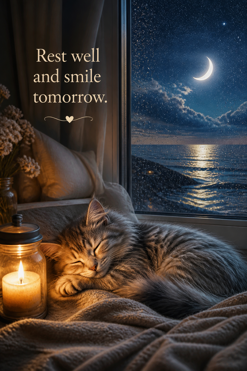 Good Night Quote – Cozy Moments Create Peaceful Dreams