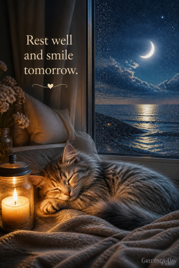Good Night Quote – Cozy Moments Create Peaceful Dreams