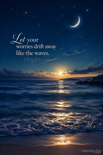 Good Night Quote – May the Ocean of Dreams Carry You Gently
