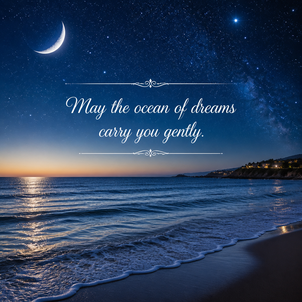 Good Night Quote – Peace Always Begins with a Quiet Night