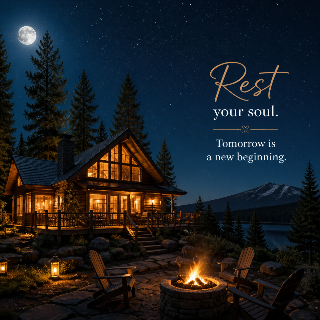 Good Night Quote – Rest Your Soul, Tomorrow Is a New Beginning