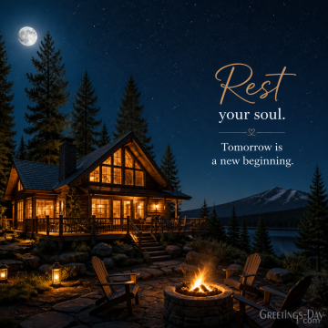 Good Night Quote – Rest Your Soul, Tomorrow Is a New Beginning