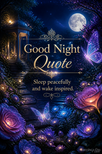 Good Night Quote – May Tonight Bring Peace, Love and Beautiful Dreams